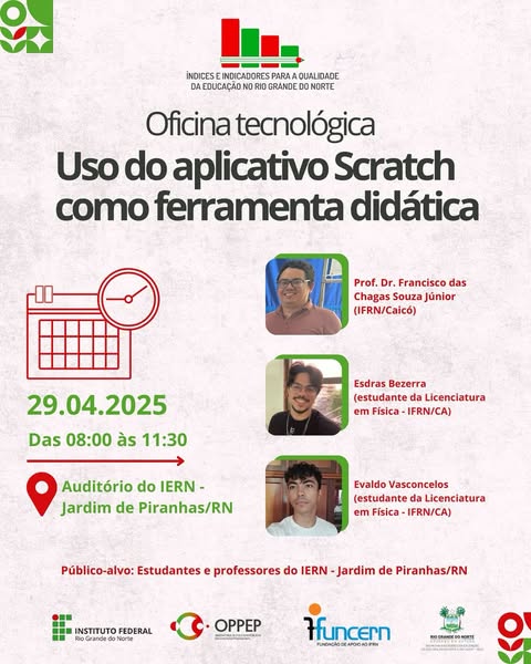 Oficina Tecnológica: Uso do aplicativo Scratch como ferramenta didática