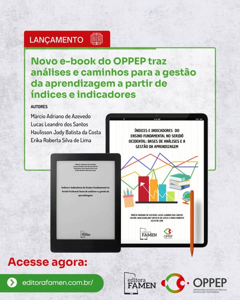 Novo e-book do OPPEP traz análises e caminhos para a gestão da aprendizagem